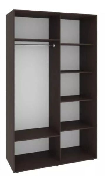 Шафа-купе дводверна ДСП/ДСП, LuxeStudio, Венге магія, 150x60x240 см a_m_l512260210001-15060240 фото