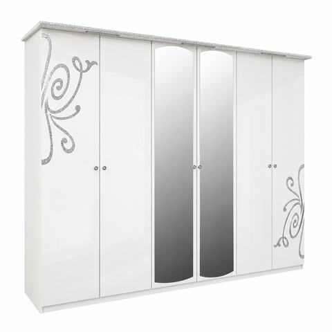 Шафа Bogema, Глянець білий, 274x61x212.5 см MiroMark_BG-16-WB фото
