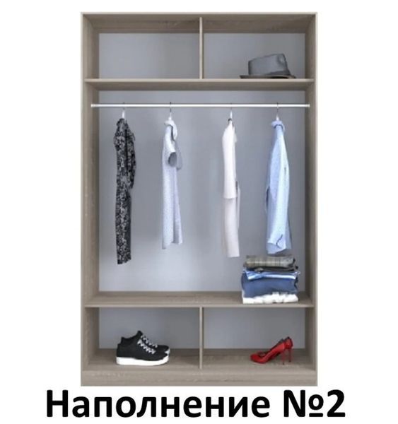 Шафа-купе дводверна Дзеркало/Дзеркало з піскоструминним малюнком Стандарт, LuxeStudio, З шухлядами, 100x60x200 см фото