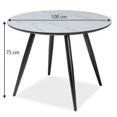 Стол Ideal Белый 100х100 см SIGNAL 1030 фото