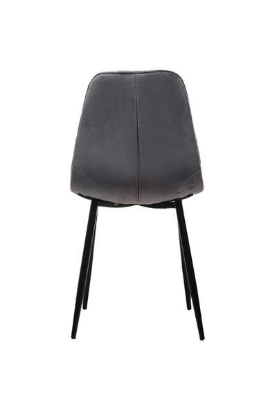 Стул М-01-3 серый велюр + черный Vetro-M-01-3-grey-velvet фото