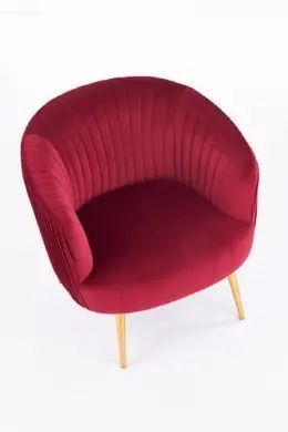 Крісло Crown Velvet Бордовий HALMAR 4064 фото