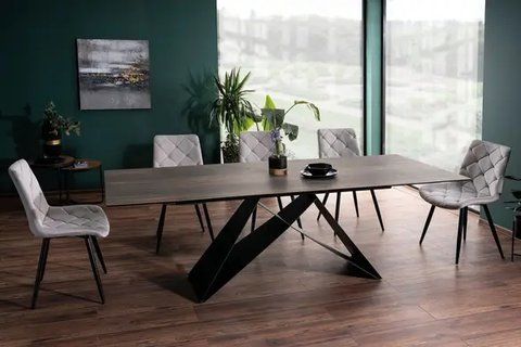 Стол Westin Ceramic Эффект Дерева / Черный 160(240)x90 см SIGNAL 8267 фото