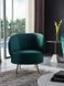 Крісло "Сильвія" смарагдовий + золото, 70x80x80 см Vetro-silviya-emerald-armchair фото 12