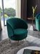 Крісло "Сильвія" смарагдовий + золото, 70x80x80 см Vetro-silviya-emerald-armchair фото 13