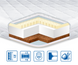 Тонкий матрас-топпер Eurosleep Стандарт Cocos-Latex Eurosleep_1400007859 фото 1