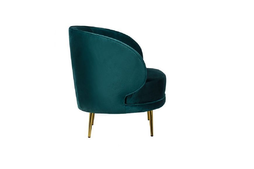 Крісло "Сильвія" смарагдовий + золото, 70x80x80 см Vetro-silviya-emerald-armchair фото