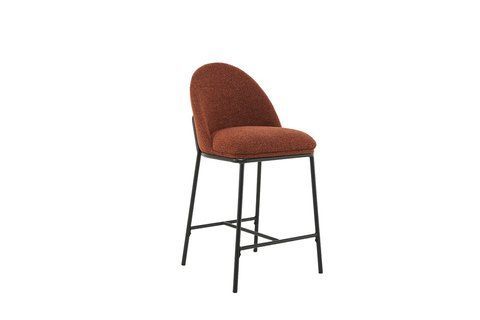 Полубарный стул B-150 Vetro-B-150--terracotta-boucle/ black фото