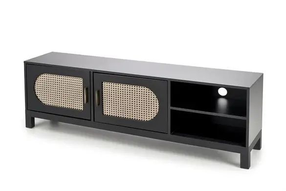 Тумба под телевизор BALI RTV-1 Черный 160x40x45 см HALMAR 7793 фото