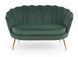 Диван-софа Amorinito XL Velvet HALMAR, 131x77x77 см, Зелений фото