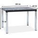 Стол обеденный SIGNAL Damar 100x60 см, ІІ Черный Хром 1047 фото 7
