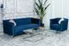 Кресло "Джованни" индиго + серебро Vetro-Giovanni-indigo-velvet-armchair фото 3