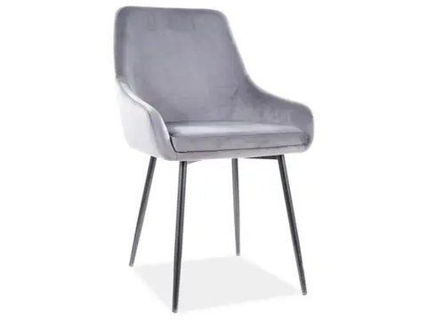 Стул Albi Velvet серый SIGNAL 2140 фото
