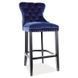 Барный стул August H-1 Velvet Синий SIGNAL 50x42x114 см фото 1