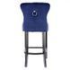 Барный стул August H-1 Velvet Синий SIGNAL 50x42x114 см фото 3