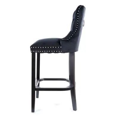 Барный стул August H-1 Velvet Черный SIGNAL 2563 фото
