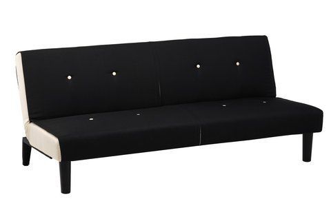 Софа розкладна "Морріс" чорний + білий Vetro Mebel, 180x90x77 см фото