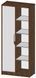 NORD A/L шафа 1Д Intarsio 80x42x195 см, Білий діамант/дуб експресив бронзовий INTARSIO-NORD_AL фото 2