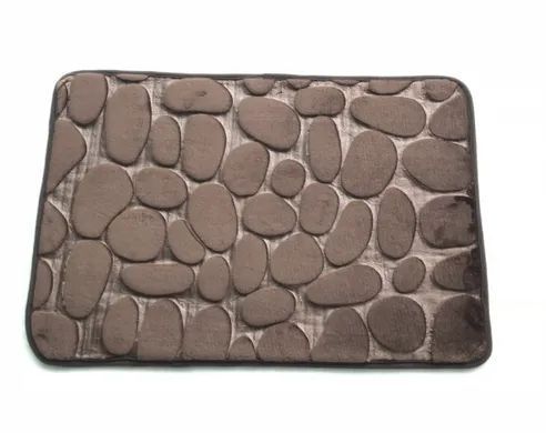 Набор ковриков для ванной комнаты с эффектом памяти HOMYTEX Камни 2 шт. 50x80 см + 50x40 см фото