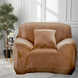 Захисний чохол на крісло Diana Textile Plush Velvet al2045-1-seater-90-140-brown фото 2