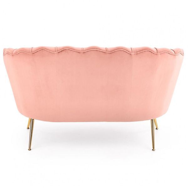 Диван-софа Amorinito XL Velvet HALMAR, 131x77x77 см, Рожевий фото