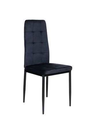 Стілець N-66-2 чорний велюр Vetro-N-66-2-black-velvet фото