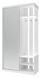 Прихожая Doros City One Door Белый 1 Зеркало 110x45x210 см (44900058) фото 1