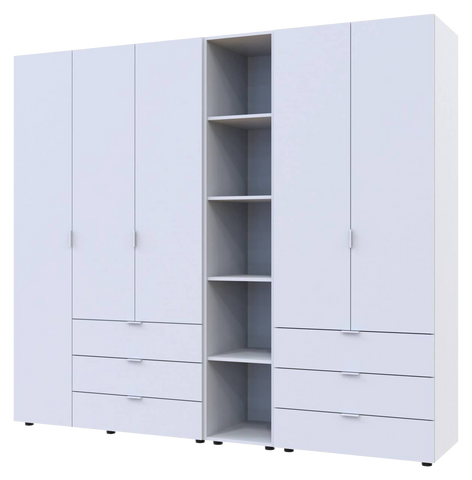 Шафа Doros Гелар Комплект з Етажеркою 2+3 ДСП 42005032-1910255161 фото