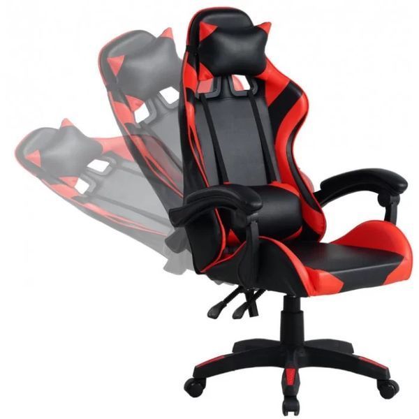 Крісло комп'ютерне ігрове Gamer Pro Jaguar (червоне) 65x54x120 см фото