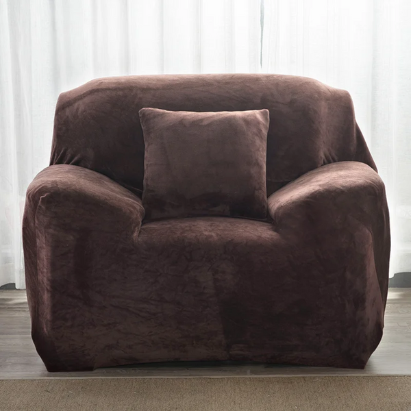 Захисний чохол на крісло Diana Textile Plush Velvet al2045-1-seater-90-140-coffee фото