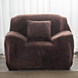Захисний чохол на крісло Diana Textile Plush Velvet al2045-1-seater-90-140-coffee фото 2