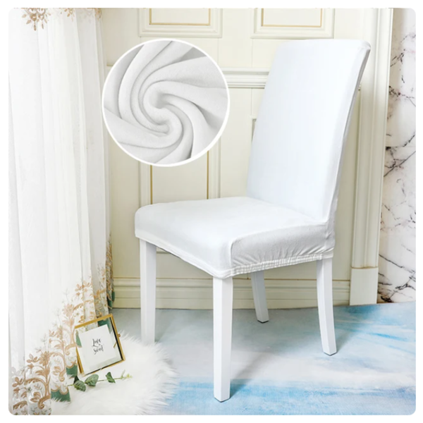 Вельветовий чохол для стільця Diana Textile Velvet al2203White фото