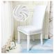 Вельветовий чохол для стільця Diana Textile Velvet al2203White фото 2