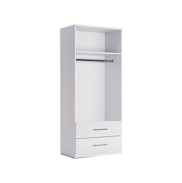 Шафа Happy, Family Глянець Білий, 100x55x211 см MiroMark_HP-22-WB фото