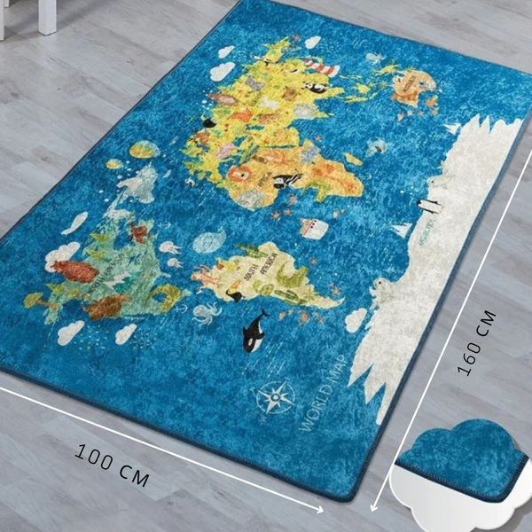 Килим дитячий безворсовий Chilai Home World map Карта CHh-1400079 фото