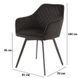 Кресло-стул поворотный R-63 Vetro-R-63-black/ black фото 2