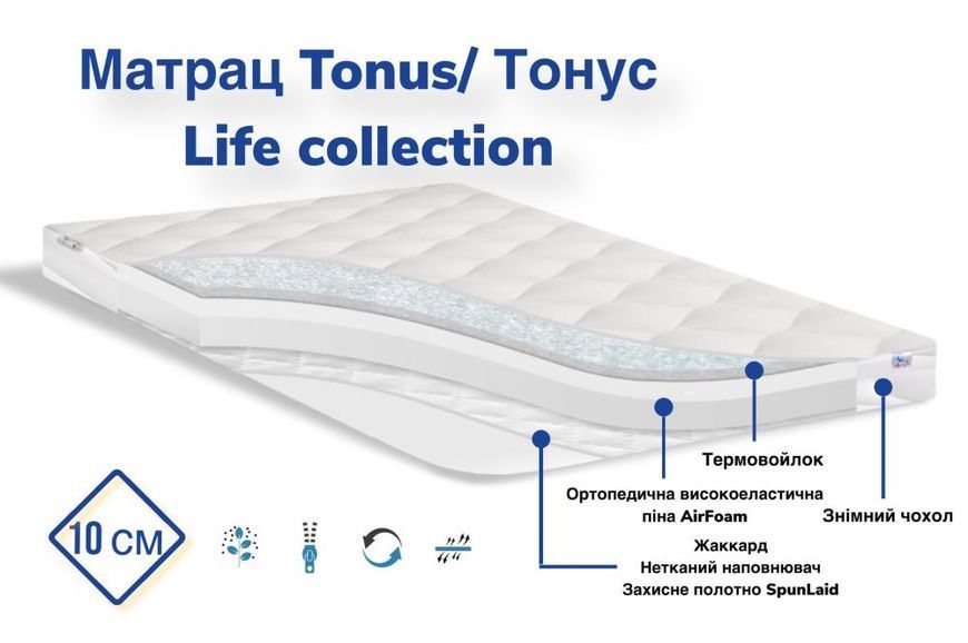 Безпружинний матрац Tonus Life Family Sleep фото