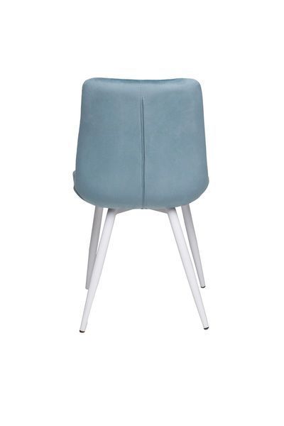 Стілець M-45 блакитний топаз + білий Vetro-M-45-blue-topaz-velur/white фото