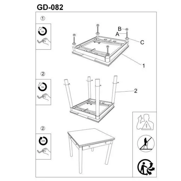 Стіл розкладний Signal GD-082 1100 фото