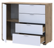Комод GC1 Doros 100x40x81.2 см, Дуб тахо / Білий фото 2