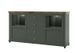 2-дверный комод 4S ТИП 25 EVORA Helvetia 181x42x93 см, дуб левкас/зеленый фото