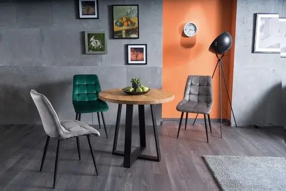 Стул Chic Velvet SIGNAL Черные ножки 1333 фото