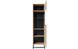 Витрина без подсветки AWT53 AMBER PIASKI 53x39x197 см, черный, светлое дерево Piaski_72732*001 фото 3