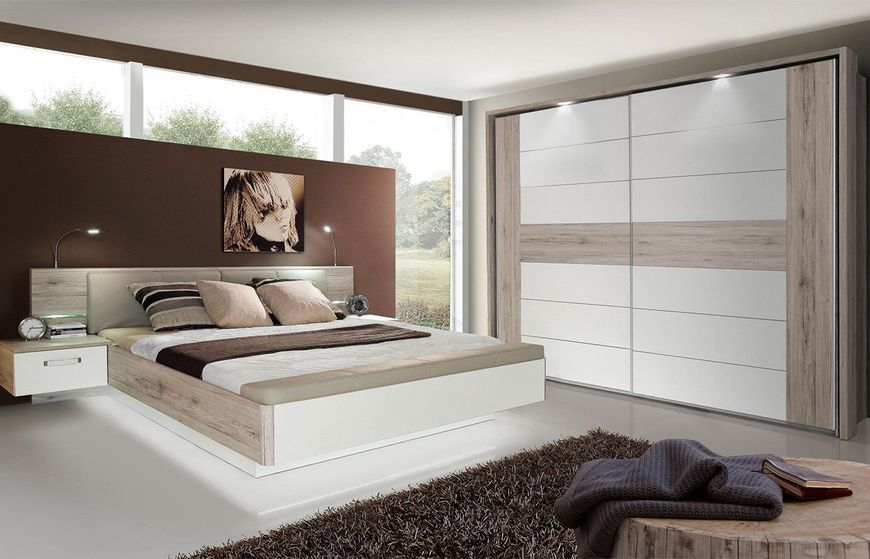 Комод 221 RONDINO FORTE 100x43x82 см, білий, світле дерево FORTE_36211*001 фото