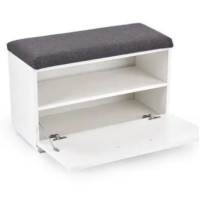 Тумба для взуття Lima ST-2 HALMAR 70x32x45 см, Білий фото