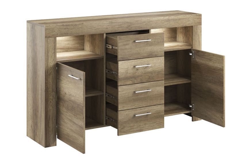 Комод без подсветки SK155 SKY 155x40x96 см, темное дерево Piaski_72815*001 фото