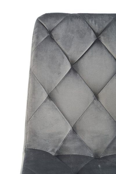Cтул Vetro Mebel N-41 Велюр Vetro-N-41-dark-grey-velur/ black фото