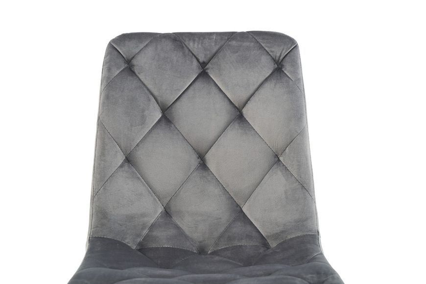Cтул Vetro Mebel N-41 Велюр Vetro-N-41-dark-grey-velur/ black фото