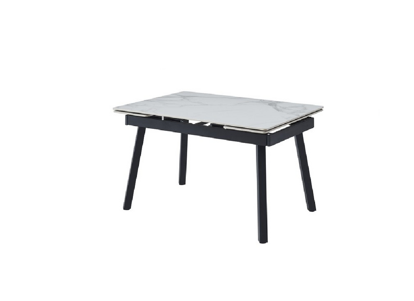 Керамический стол TM-88-1 вайт клауд + черный Vetro-TM-88-1-white-cloud фото