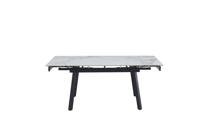 Керамический стол TM-88-1 вайт клауд + черный Vetro-TM-88-1-white-cloud фото